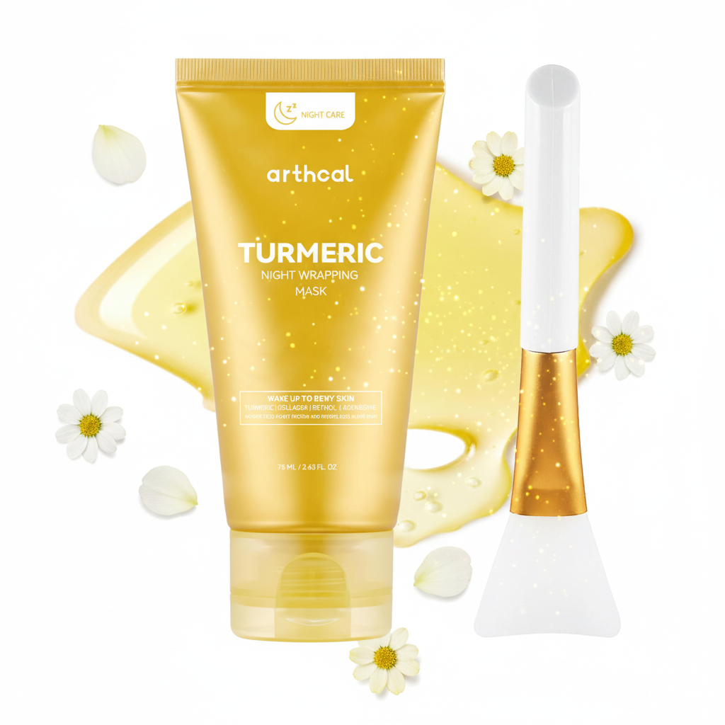 Turmeric Night Wrapping Mask K-Beauty Style fond blanc